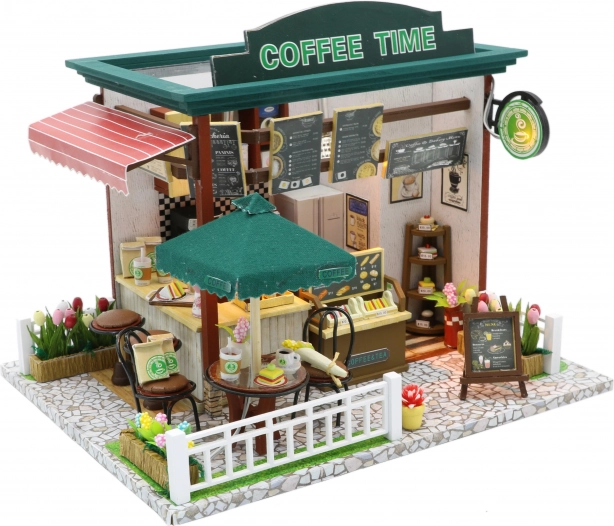 Mini kafić Coffee Time – kreativni set za sastavljanje s LED osvjetljenjem