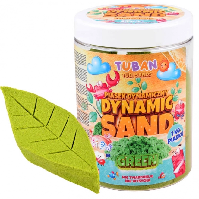 Tuban kinetički pijesak 1 kg zeleni