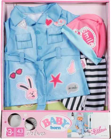 baby born traper haljina deluxe 43 cm