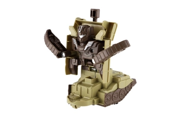 Transformer tenk/robot plast 14cm na tromo 3 boje