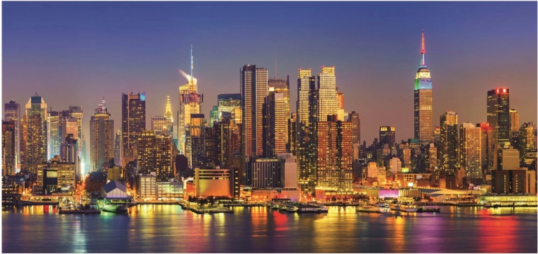 Panoramske puzzle Newyorški neboderi