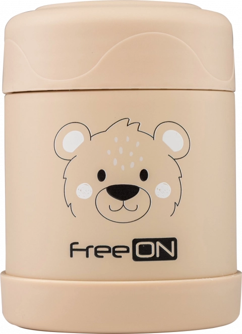 FreeON Termo posuda za hranu nehrđajuća 350 ml - bež