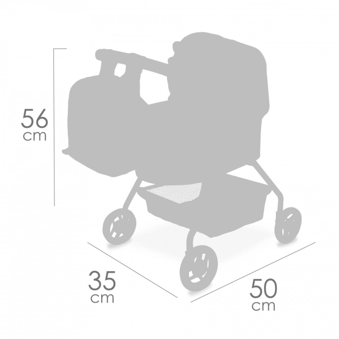 DeCuevas 86080 Moja prva kolica za lutke s ruksakom COCO 2024 - 56 cm