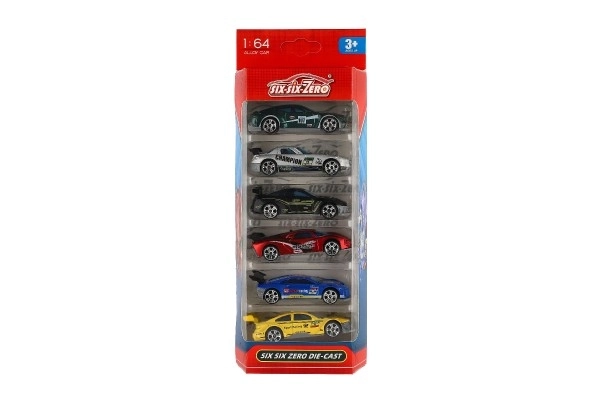 Automobil utrke 6kom metal/plastika 8cm slobodno kretanje u kutiji 10,5x27x4cm