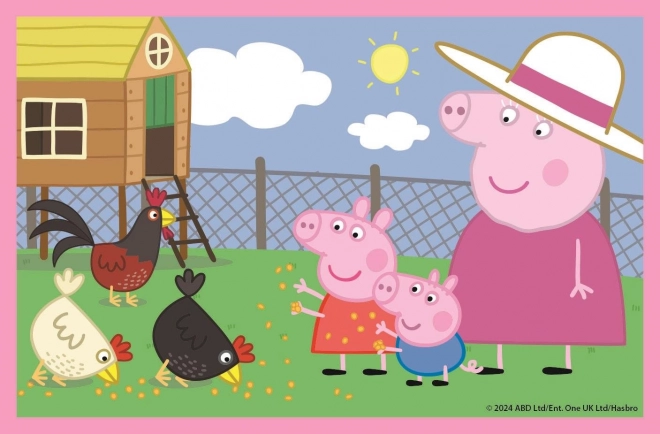 CLEMENTONI Slikovne kocke Prasac Peppa, 6 kocaka