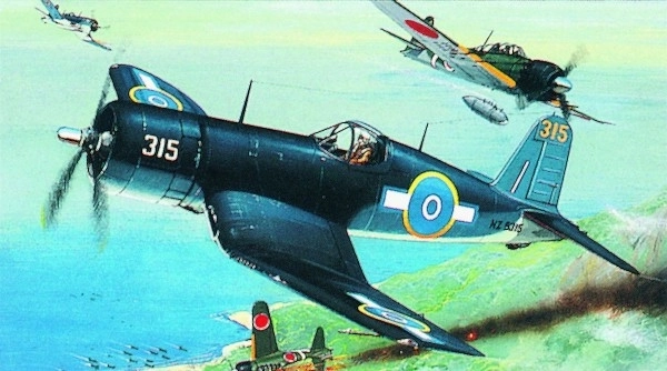 Model F4U-1 Corsair 14,1x17,3 cm u kutiji 25x14,5x4,5 cm