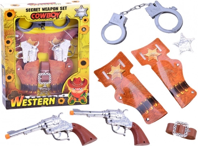 Kaubojski set za igru s revolverima