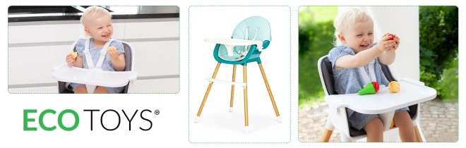 2 u 1 dječja hranilica Ecotoys plava
