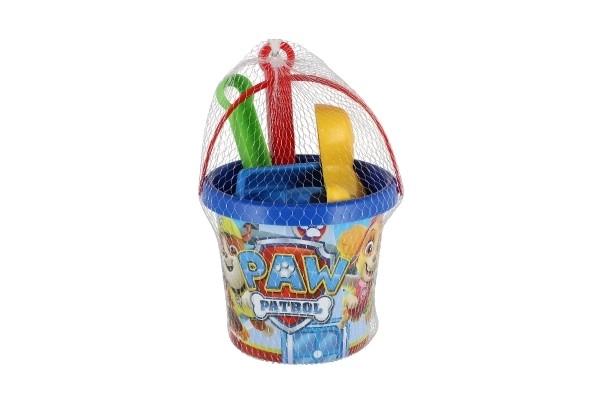 Set za pijesak 5 kom plastični Paw Patrol/Patrolne šape plava u mreži 12x22x12cm 12m+ Wader