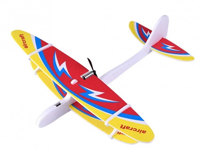 Polistirenski svjetleći avion s motorom