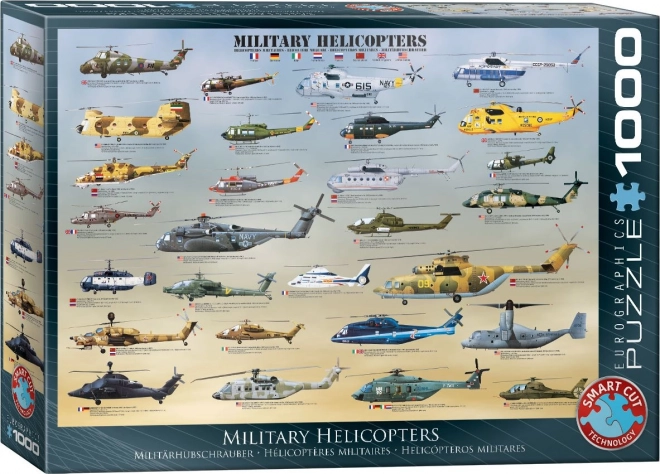 Puzzle Vojne Helikoptere 1000 Dijelova