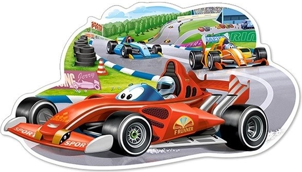 Dječje puzzle 12 maxi dijelova – RACING BOLIDE (CASTORLAND)