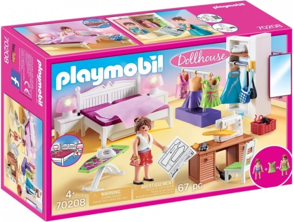 Set figurica Kućica za lutke – spavaća soba sa šivaćim kutkom