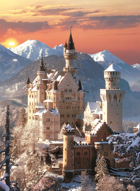 Puzzle 1500 dijelova Compact Dvorac Neuschwanstein