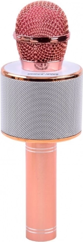 Bluetooth bežični karaoke mikrofon s ugrađenim zvučnikom – Svijetloružičasta