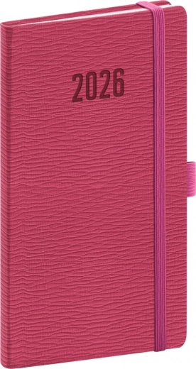 Džepni planer Rivoli 2026 ružičasti