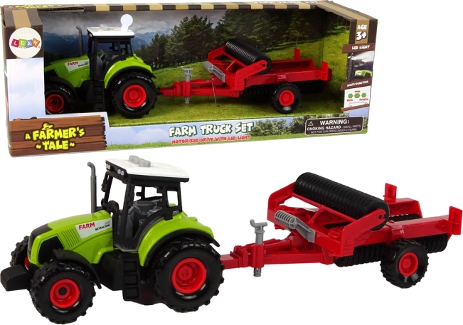 Traktor s rahljačem za djecu sa svjetlima i zvukovima – Zeleni