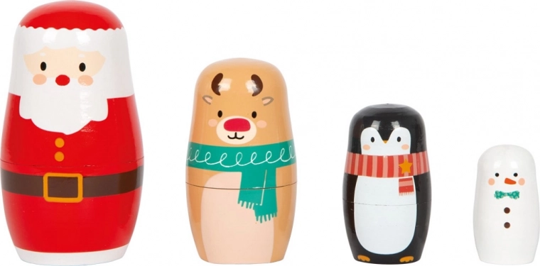 božićna drvena babuška small foot
