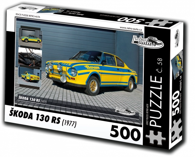 retro-auta puzzle škoda 130 rs 500 dijelova