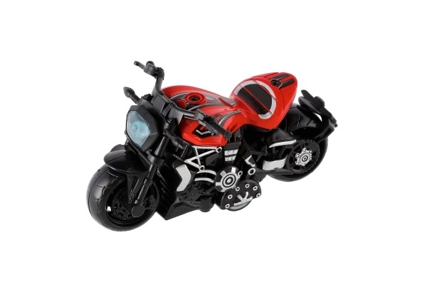 Motocikl metal/plast 10 cm na povratnom navijanju, razne boje u mješavini