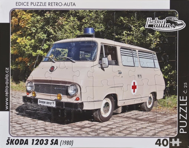 Retro puzzle Škoda 1203 SA 40 dijelova
