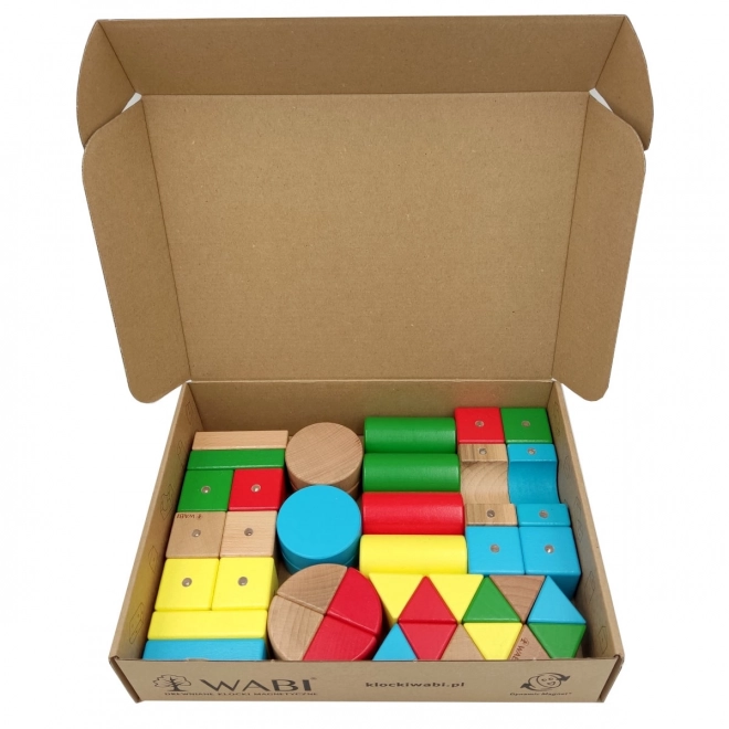Drvene magnetičke kocke WABI 40 komada
