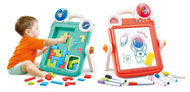 Dvostrana ploča za crtanje i igra Tetris 2u1