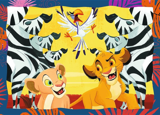 TREFL Puzzle Hrabri Kralj lav 4u1 (35,48,54,70 komada)