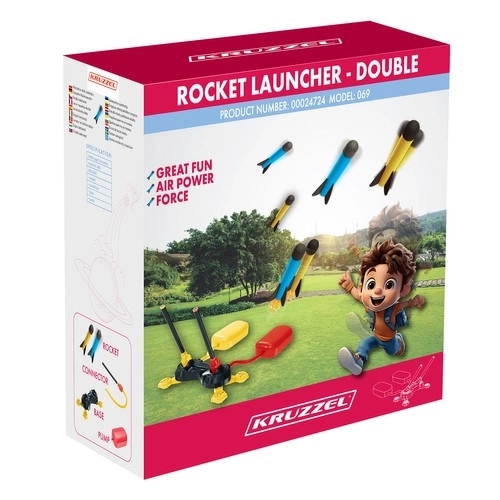 Dječji dvostruki set lansirnih raketa s pjenastim raketama