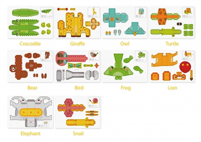 Woopie art&fun kreativni set origami 3D životinjice
