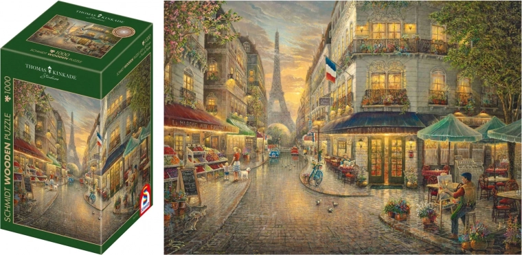 Drvene puzzle Pariška kavana 1000 dijelova SCHMIDT