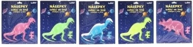 Svjetleće naljepnice za tamu Dinosauri 25,5 × 31 cm