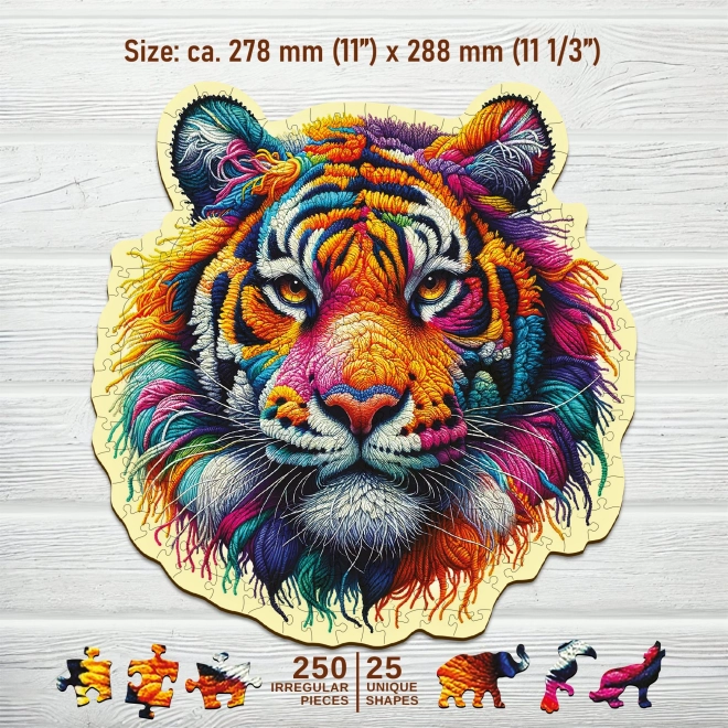 WOODEN CITY Drvene puzzle Nježni tigar 250 dijelova