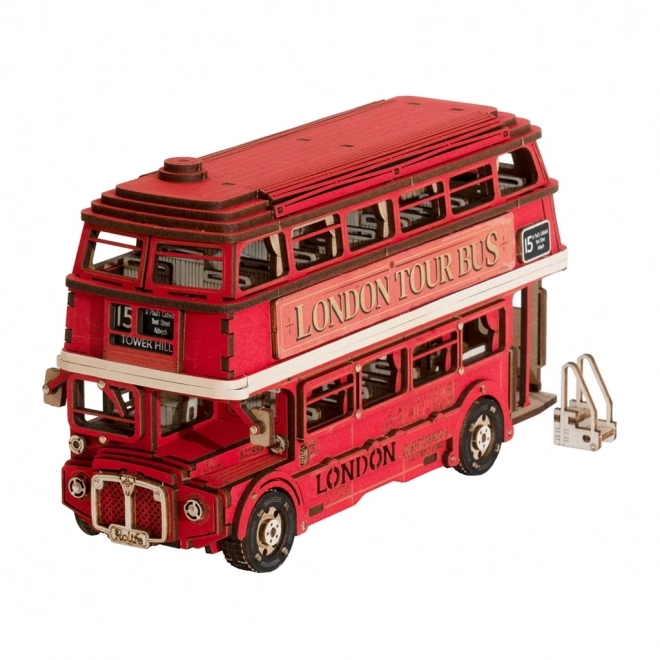 3D drvena slagalica londonski double-decker