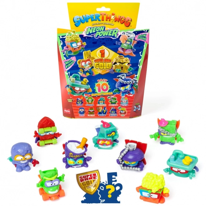 Kolekcionarska figurica SuperThings NeonPower - set 10 komada