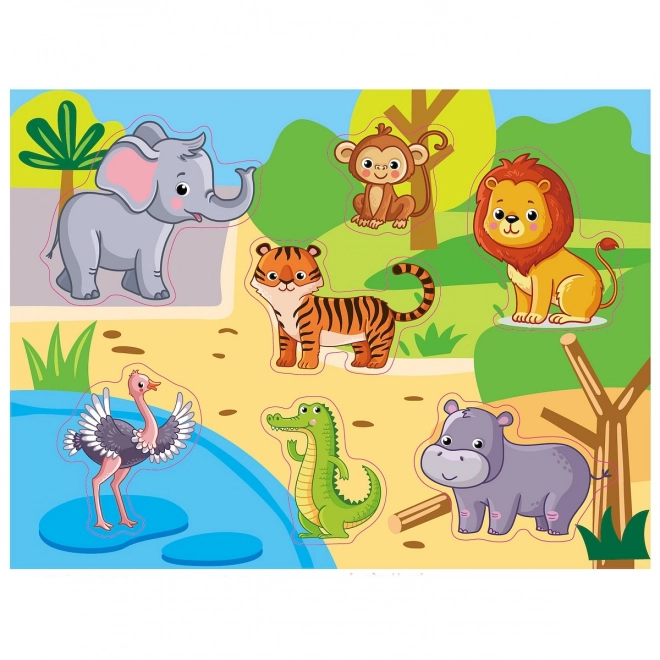 Drvene puzzle ZOO