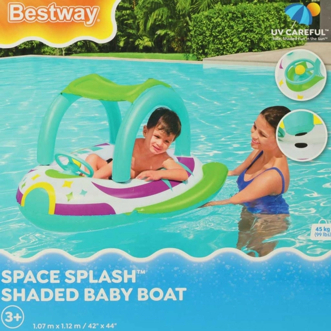 Dječji gumeni čamac s volanom i tendom Bestway