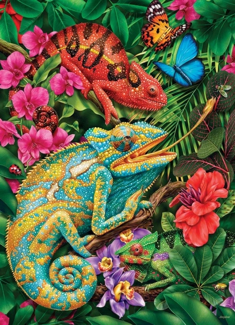 Puzzle Šareni kameleoni 1000 dijelova