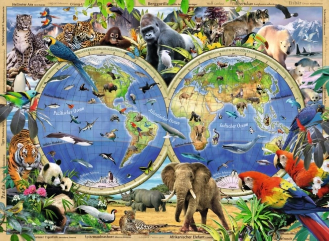 Ravensburger puzzle Svijet divljih životinja XXL 100 dijelova