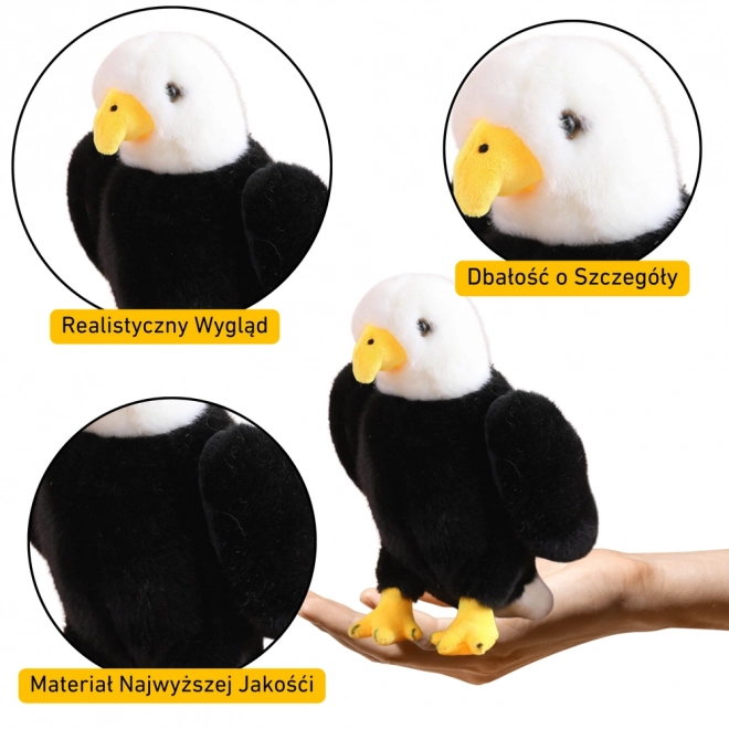 Plišani orao crno-bijeli 25 cm