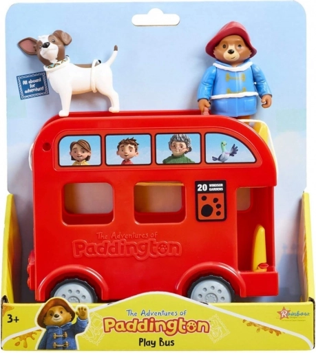 Igraći set Paddington s crvenim autobusom