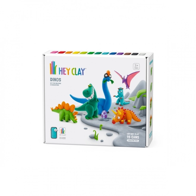 Plastična masa Hey Clay set Dinosauri