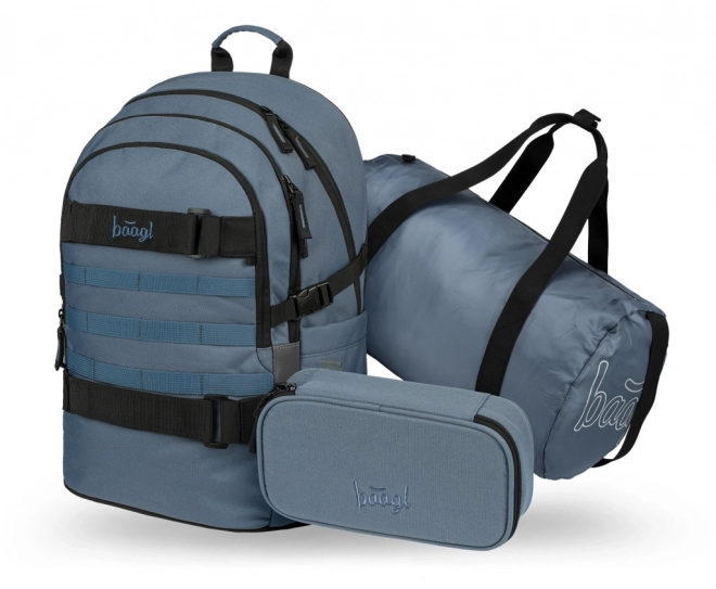 Set školskih torbi Skate Dust Blue: ruksak, pernica, sportska torba