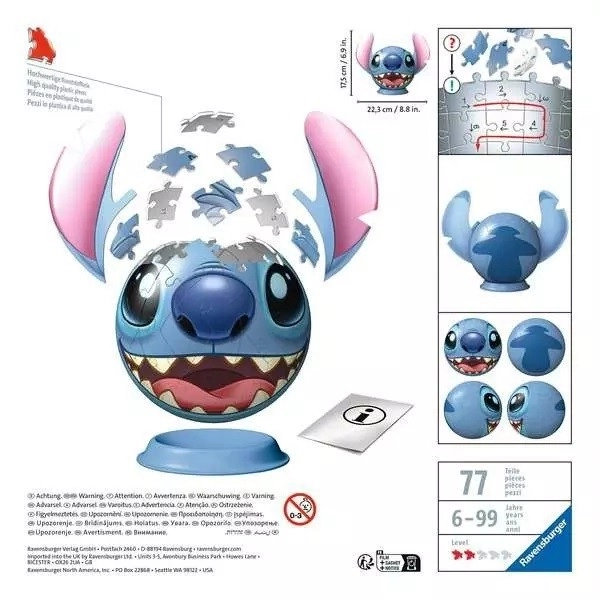 RAVENSBURGER Puzzleball Stitch sa ušima 77 dijelova