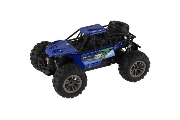 Auto RC buggy terensko plavo 22cm plast 2,4GHz na baterije + punjivi paket u kutiji 32x16x18cm