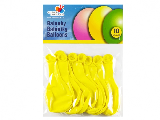 Žuti baloni na napuhavanje 10 kom