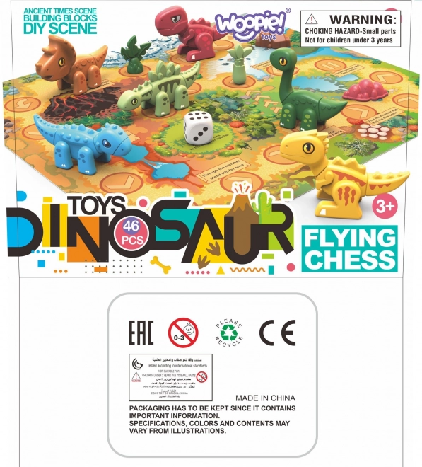 Konstruktorski set Dinosaurusi 2u1 društvena igra