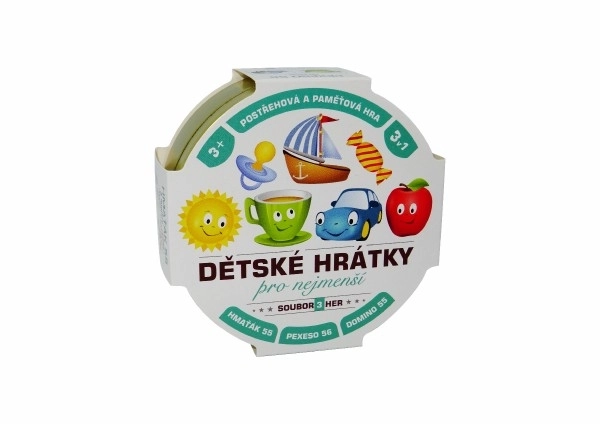 Dječje igre za najmlađe 3u1 društvena igra u limenoj kutiji