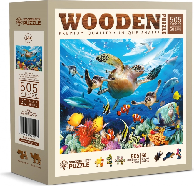 WOODEN CITY Drvene puzzle Život u oceanu 505 dijelova