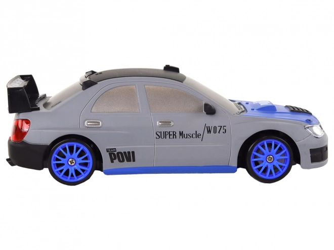 Daljinski upravljani sportski auto R/C 1:24 zamjenjivi kotači – sivo